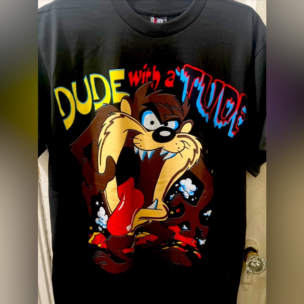 VTG 1996 Single Stitch Taz Devil T-Shirt Mens Size XL Giants Tag Made In The USA